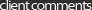 Osirion System Technologies Client Comments Client Comments