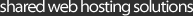 shared web hosting solutions